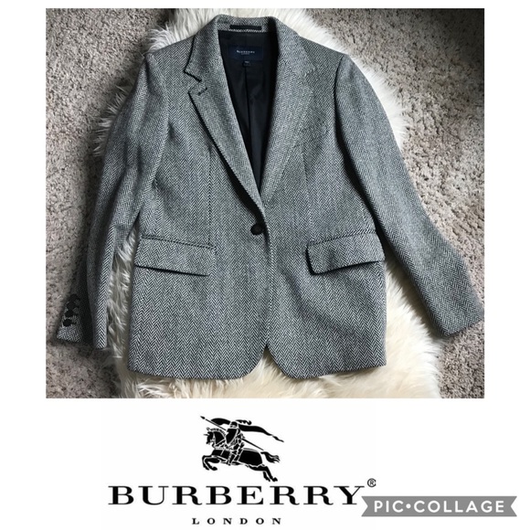 Burberry Jackets & Blazers - Burberry London Single-Breasted Tweed Blazer